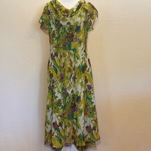 Floral Green Dress